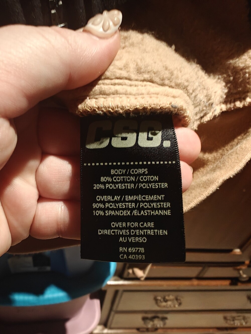 CSG Colour Block Men's Hoodie - Picture 4 of 5